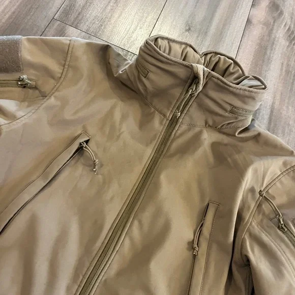 Rothco Mens Spec Ops Soft Shell Jacket Coyote Brown Tactical Fleece Lined Size M - Picture 2 of 9
